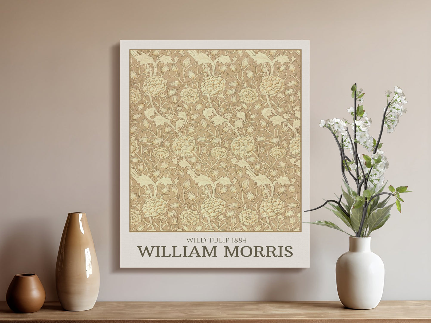 Premium Poster of Wild Tulip 1884 William Morris Canvas Wraps