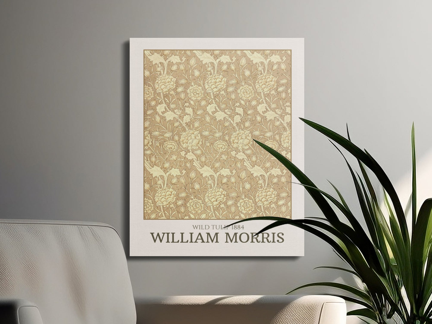 Premium Poster of Wild Tulip 1884 William Morris Canvas Wraps