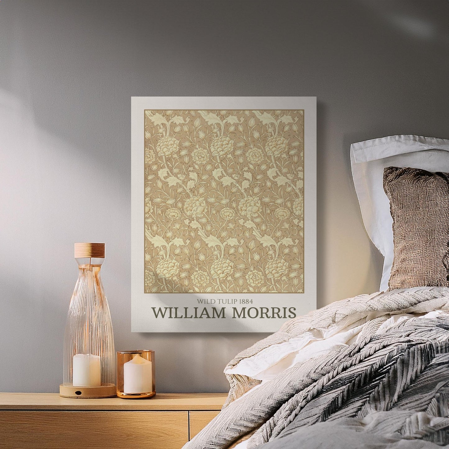 Premium Poster of Wild Tulip 1884 William Morris Canvas Wraps