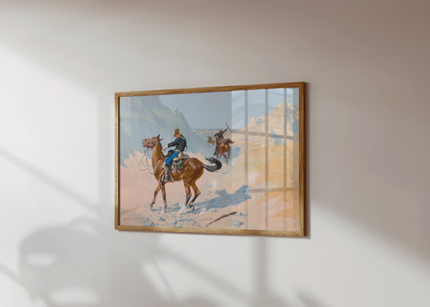 Premium Poster of Wild West Cowboys in Action Fine Art Wall Posters