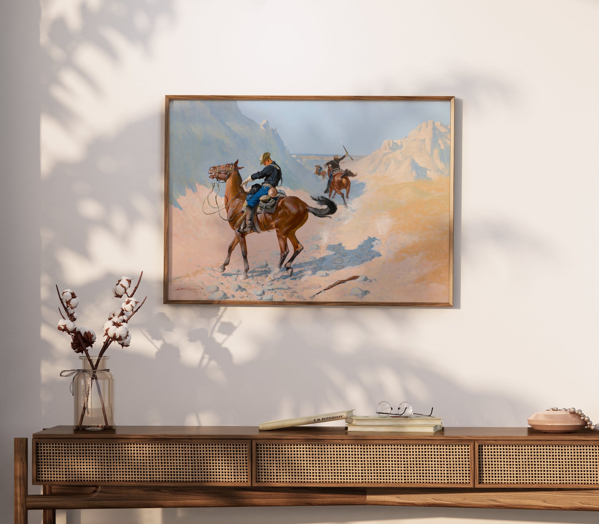 Premium Poster of Wild West Cowboys in Action Fine Art Wall Posters