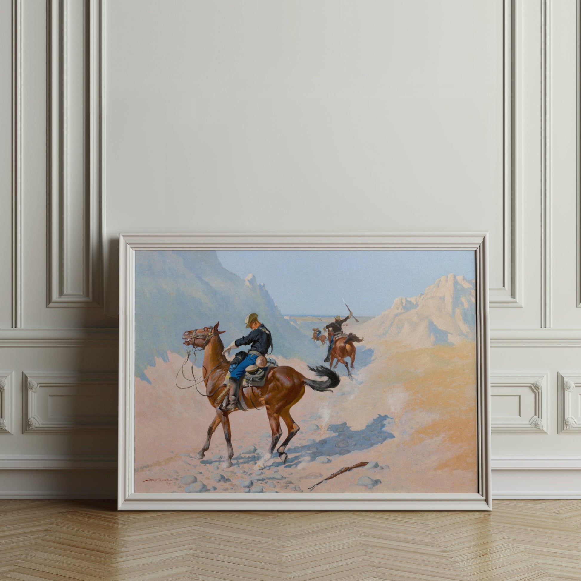 Premium Poster of Wild West Cowboys in Action Fine Art Wall Posters