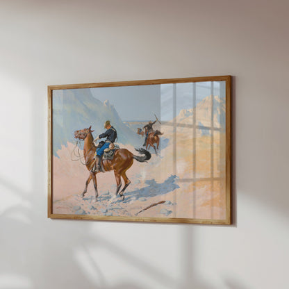 Premium Poster of Wild West Cowboys in Action Fine Art Wall Posters