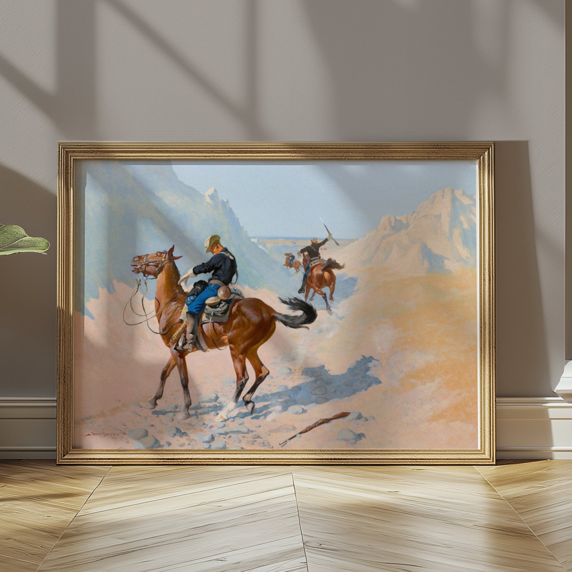 Premium Poster of Wild West Cowboys in Action Fine Art Wall Posters