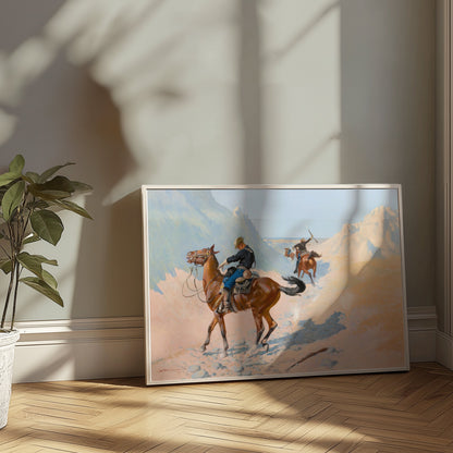 Premium Poster of Wild West Cowboys in Action Fine Art Wall Posters