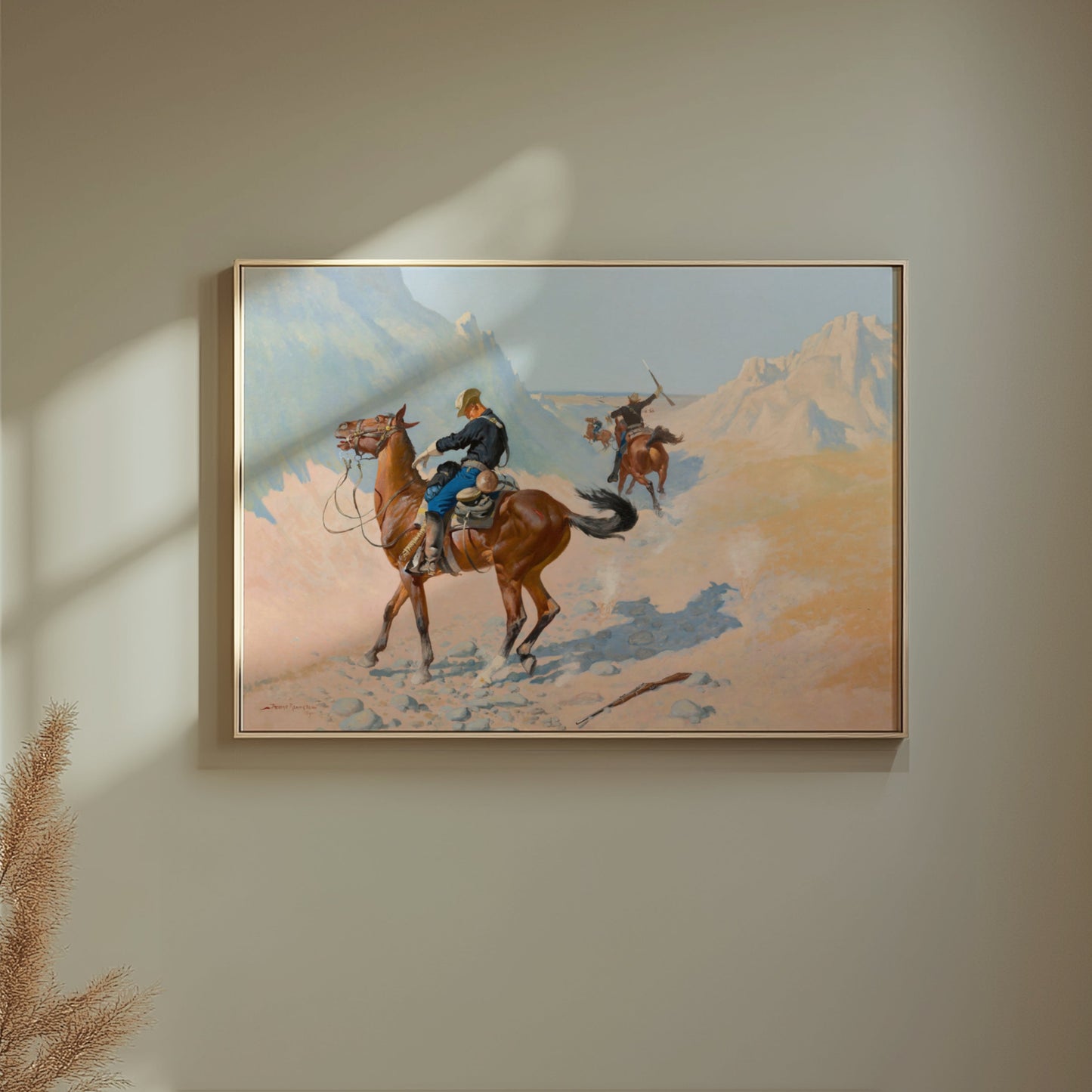 Premium Poster of Wild West Cowboys in Action Fine Art Wall Posters