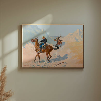 Premium Poster of Wild West Cowboys in Action Fine Art Wall Posters