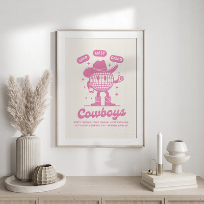 Premium Poster of Wild West Disco Cowboys Boots Tapping Posters