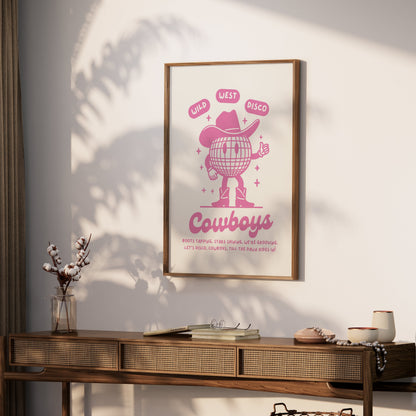 Premium Poster of Wild West Disco Cowboys Boots Tapping Posters