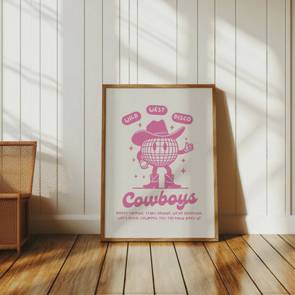 Premium Poster of Wild West Disco Cowboys Boots Tapping Posters