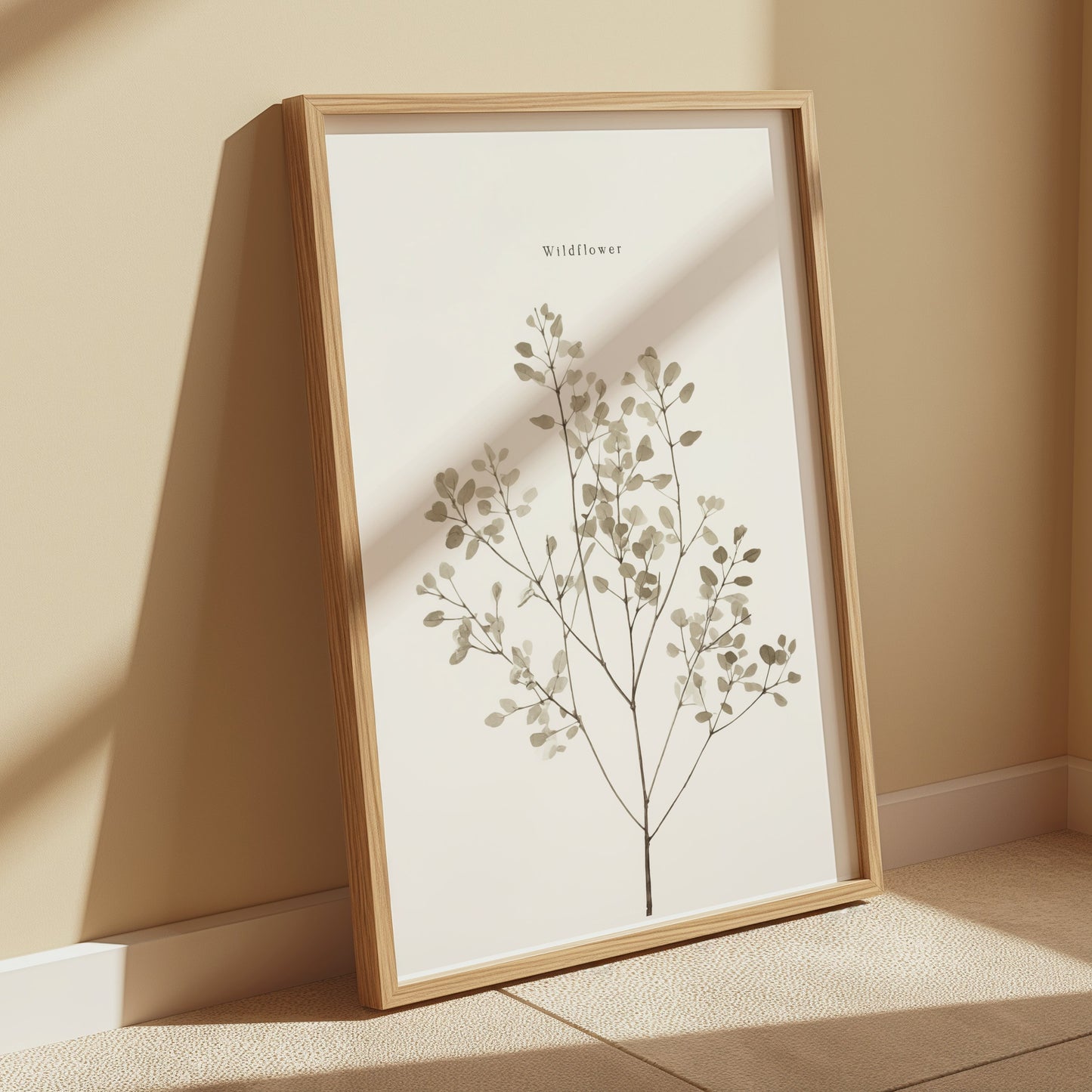 Premium Poster of Wildflower Botanical Print Minimalist Art Posters