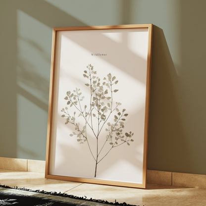 Premium Poster of Wildflower Botanical Print Minimalist Art Posters