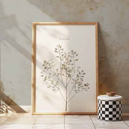 Premium Poster of Wildflower Botanical Print Minimalist Art Posters