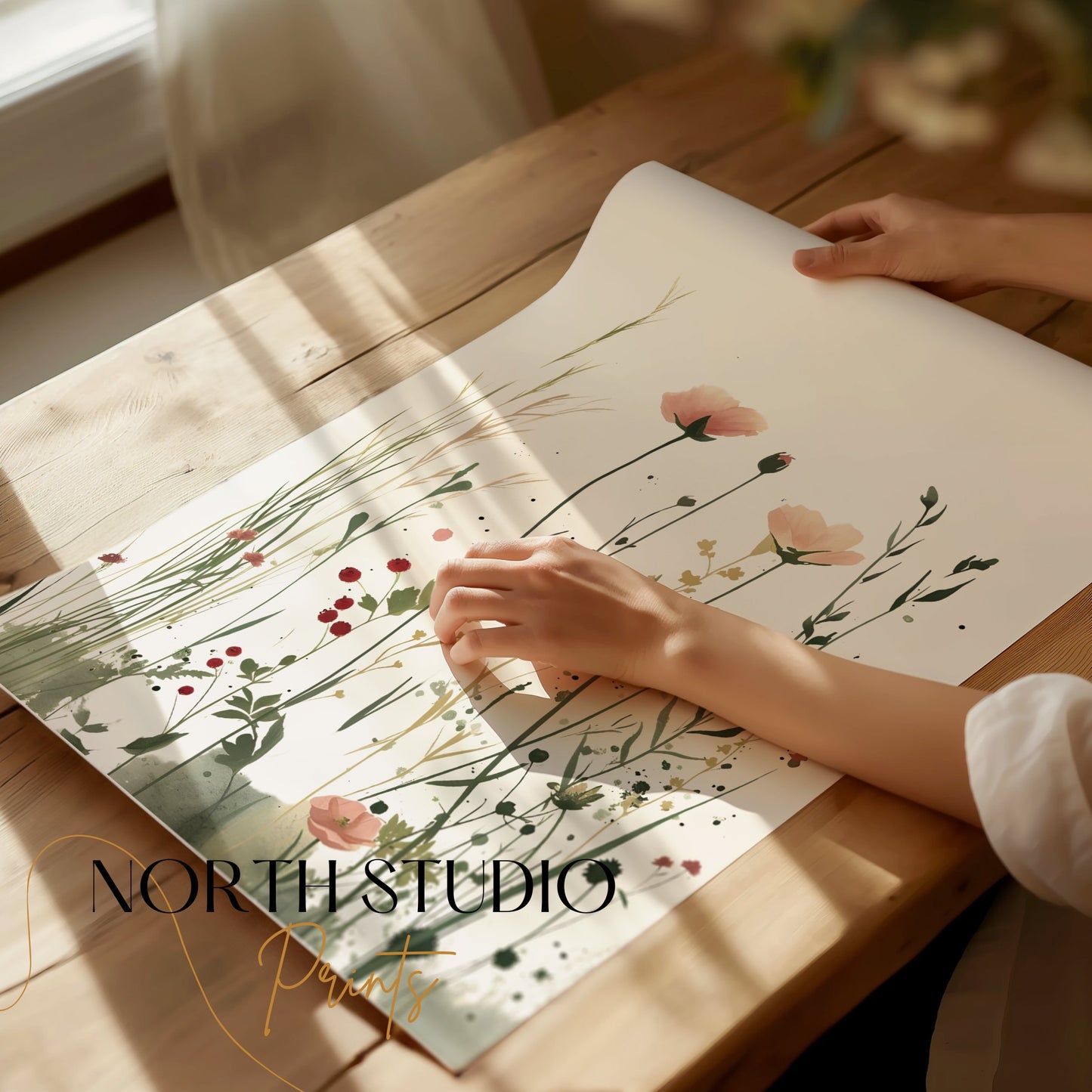 Premium Poster of Wildflower Meadow Art Print Floral Botanicals Posters