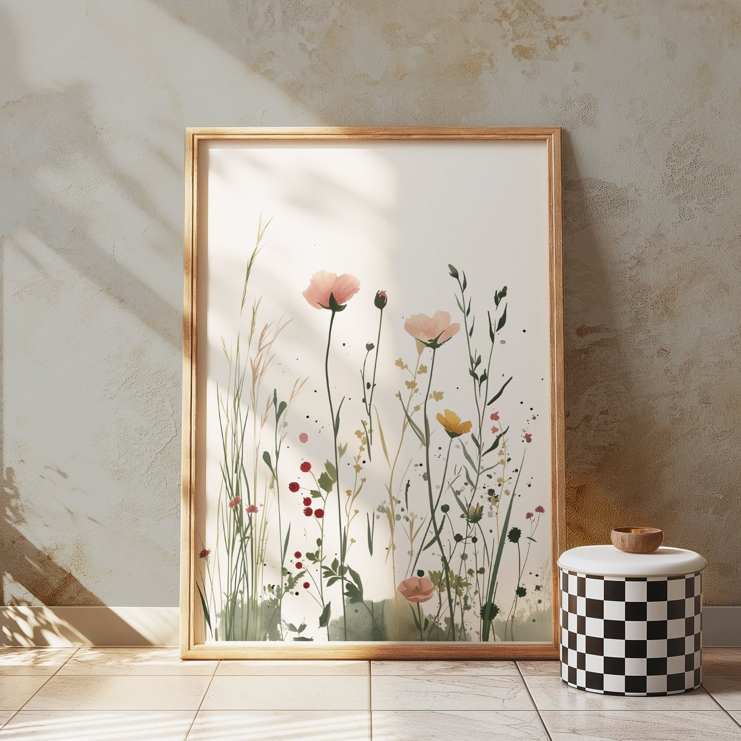 Premium Poster of Wildflower Meadow Art Print Floral Botanicals Posters