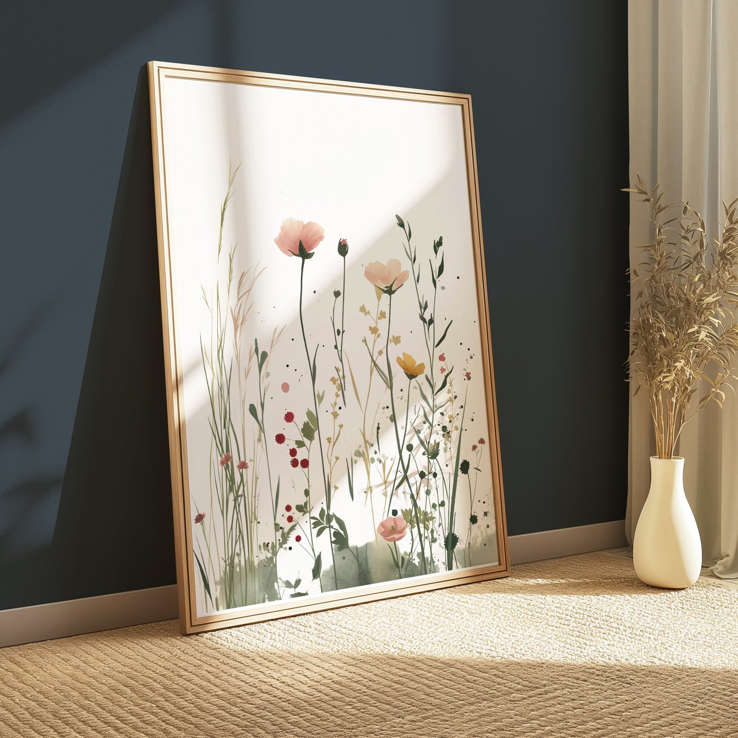Premium Poster of Wildflower Meadow Art Print Floral Botanicals Posters