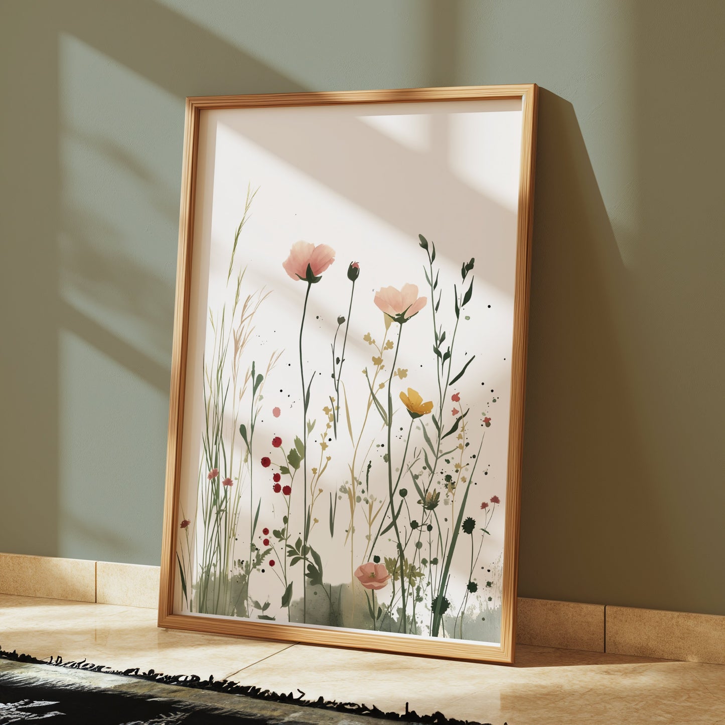 Premium Poster of Wildflower Meadow Art Print Floral Botanicals Posters
