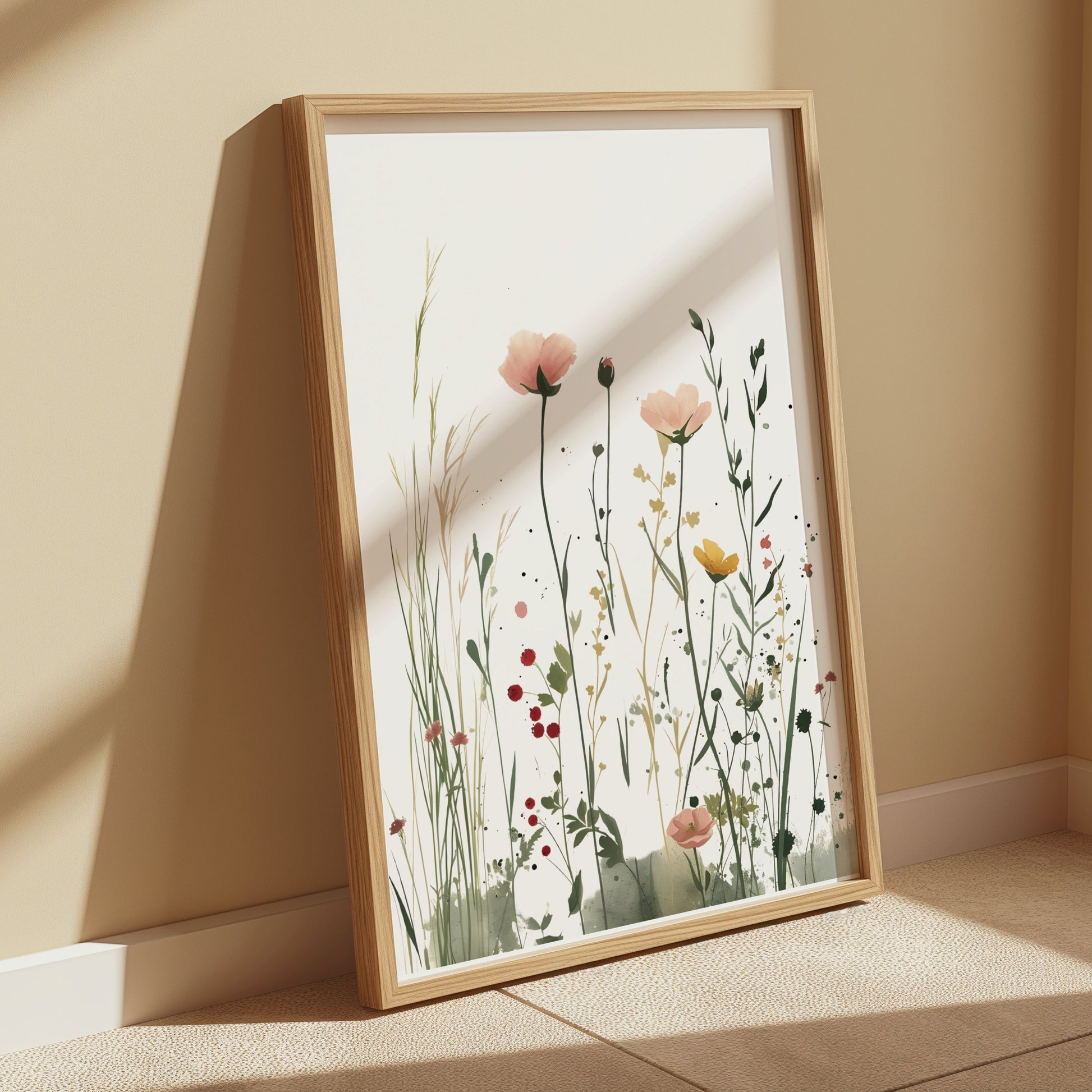 Premium Poster of Wildflower Meadow Art Print Floral Botanicals Posters