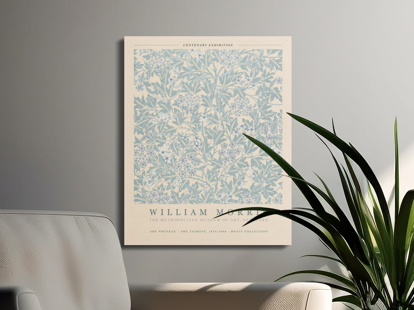 Premium Poster of William Morris Art Nouveau Jasmine Canvas Wraps