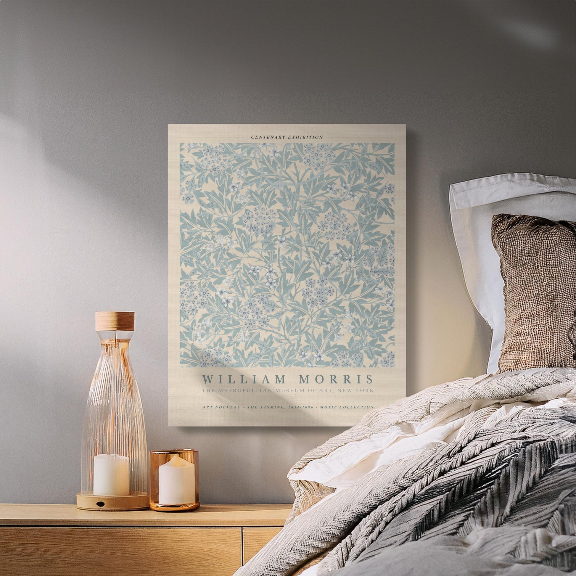 Premium Poster of William Morris Art Nouveau Jasmine Canvas Wraps
