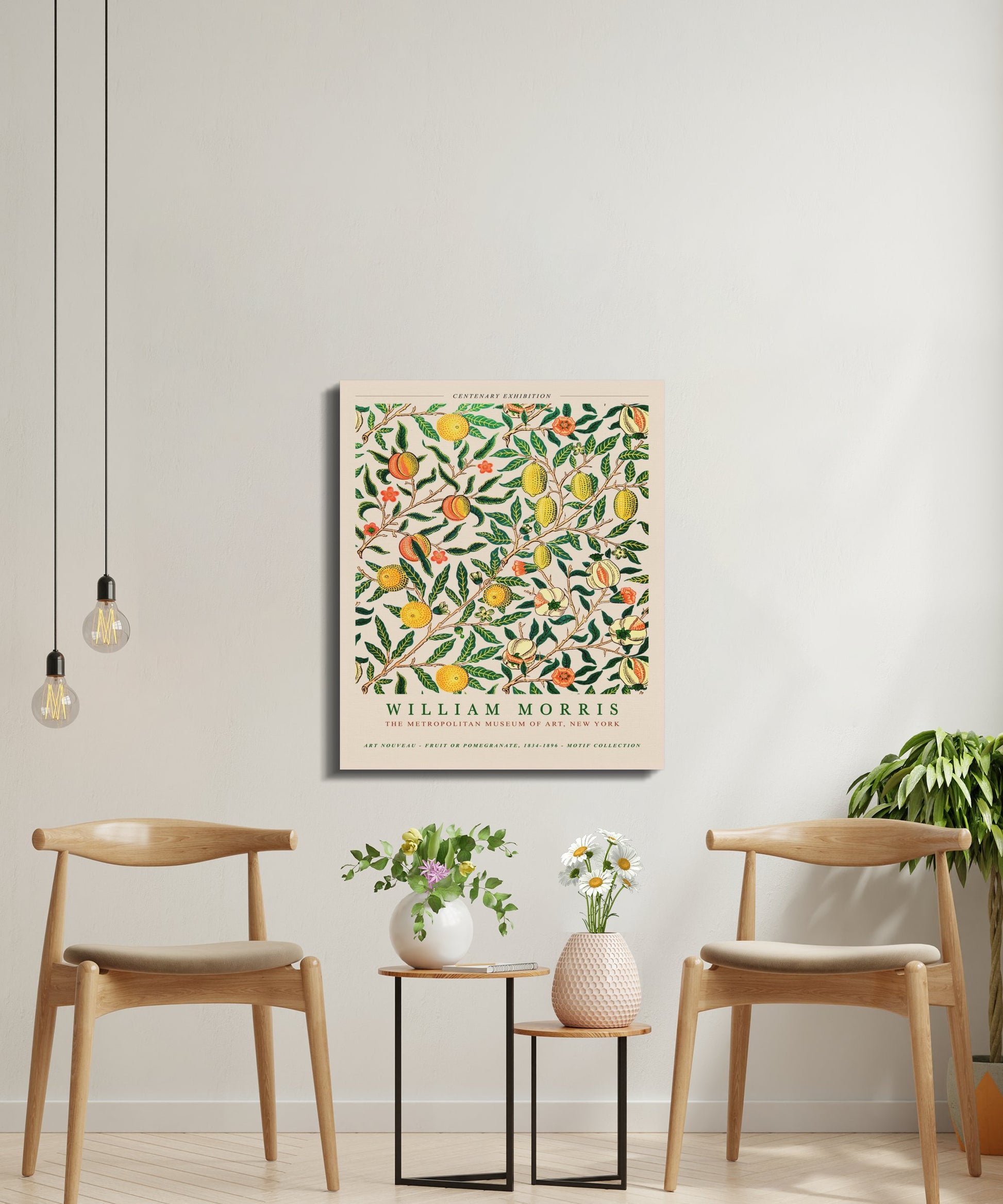 Premium Poster of William Morris Art Nouveau Motif Collection Canvas Wraps