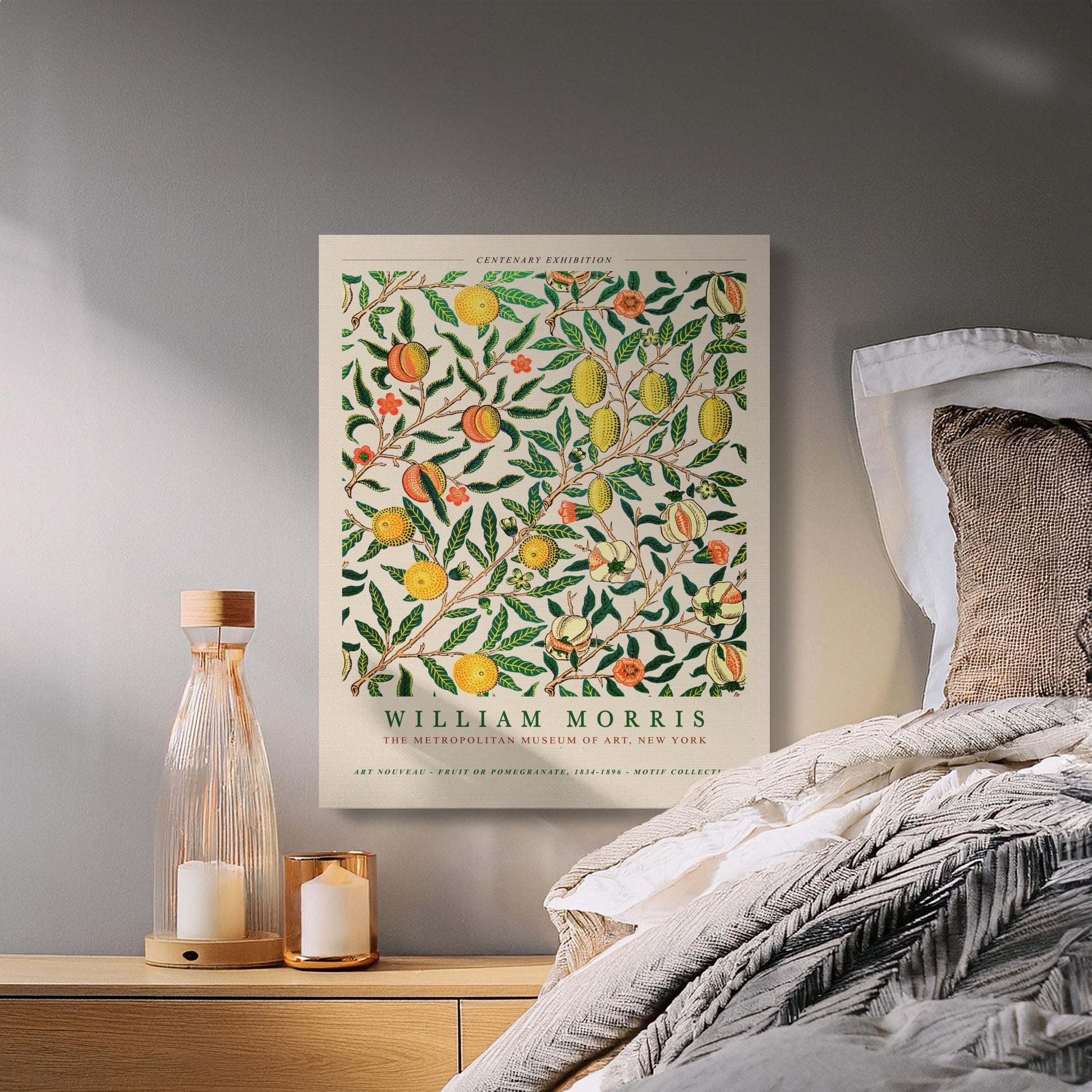 Premium Poster of William Morris Art Nouveau Motif Collection Canvas Wraps
