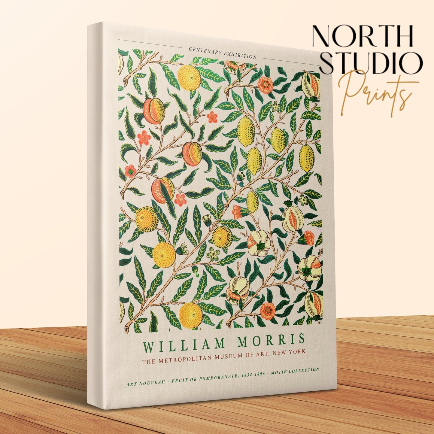 Premium Poster of William Morris Art Nouveau Motif Collection Canvas Wraps