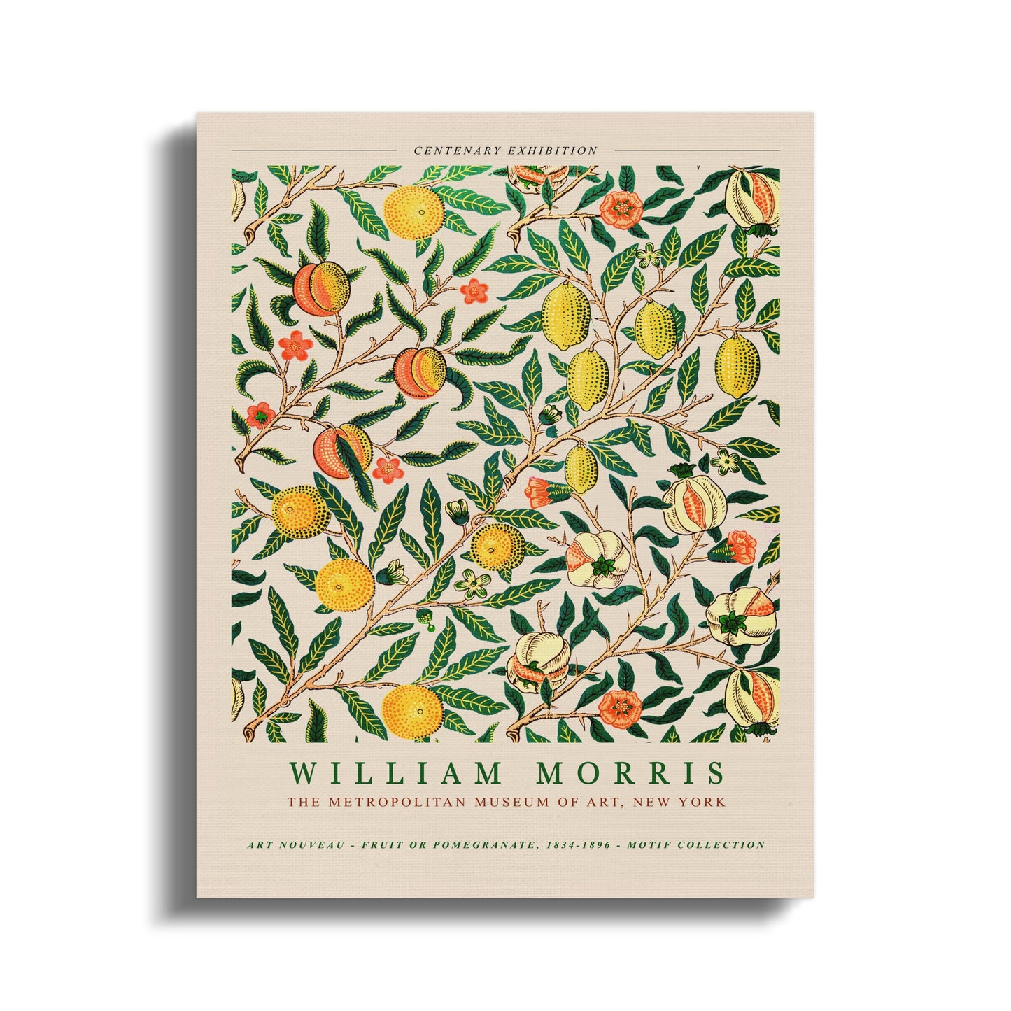 Premium Poster of William Morris Art Nouveau Motif Collection Canvas Wraps
