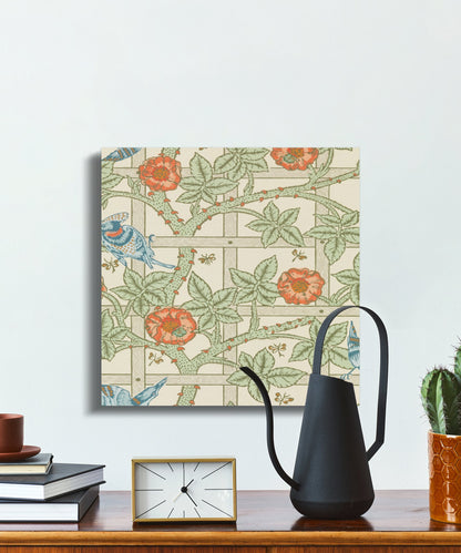 Premium Poster of William Morris Artistic Garden Birds Pattern Canvas Wraps