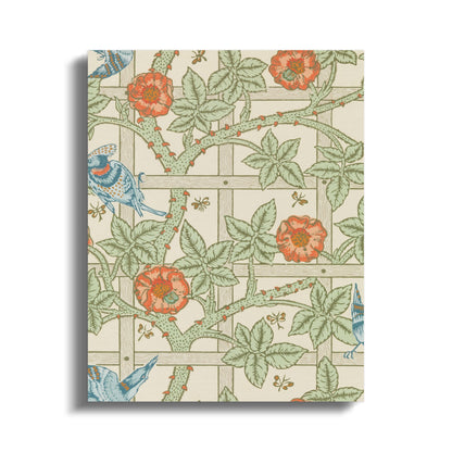 Premium Poster of William Morris Artistic Garden Birds Pattern Canvas Wraps