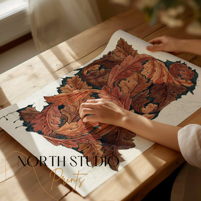 Premium Poster of William Morris Autumn Leaves Artistic Posters