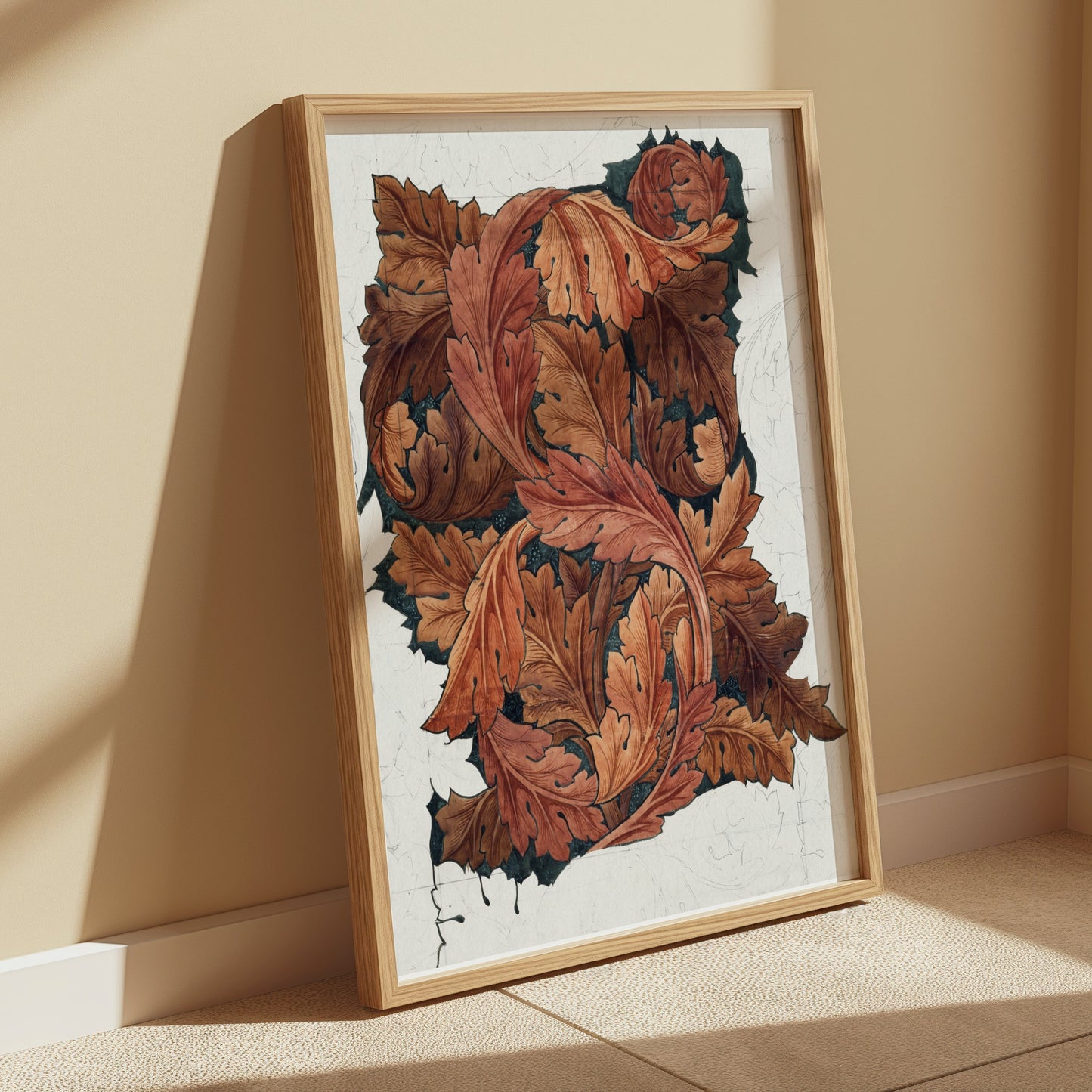 Premium Poster of William Morris Autumn Leaves Artistic Posters