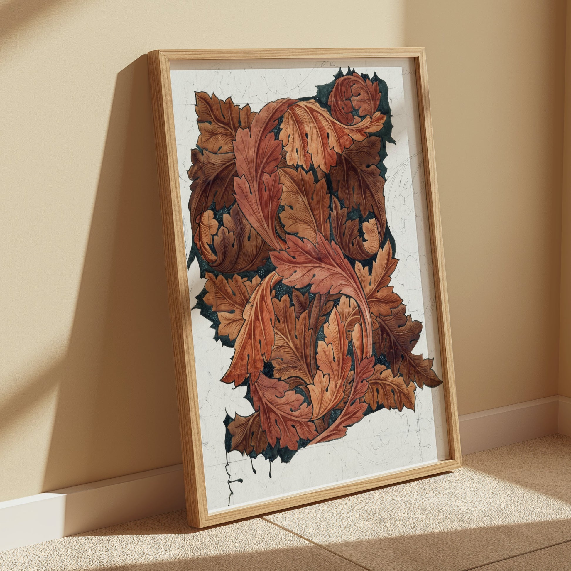 Premium Poster of William Morris Autumn Leaves Artistic Posters