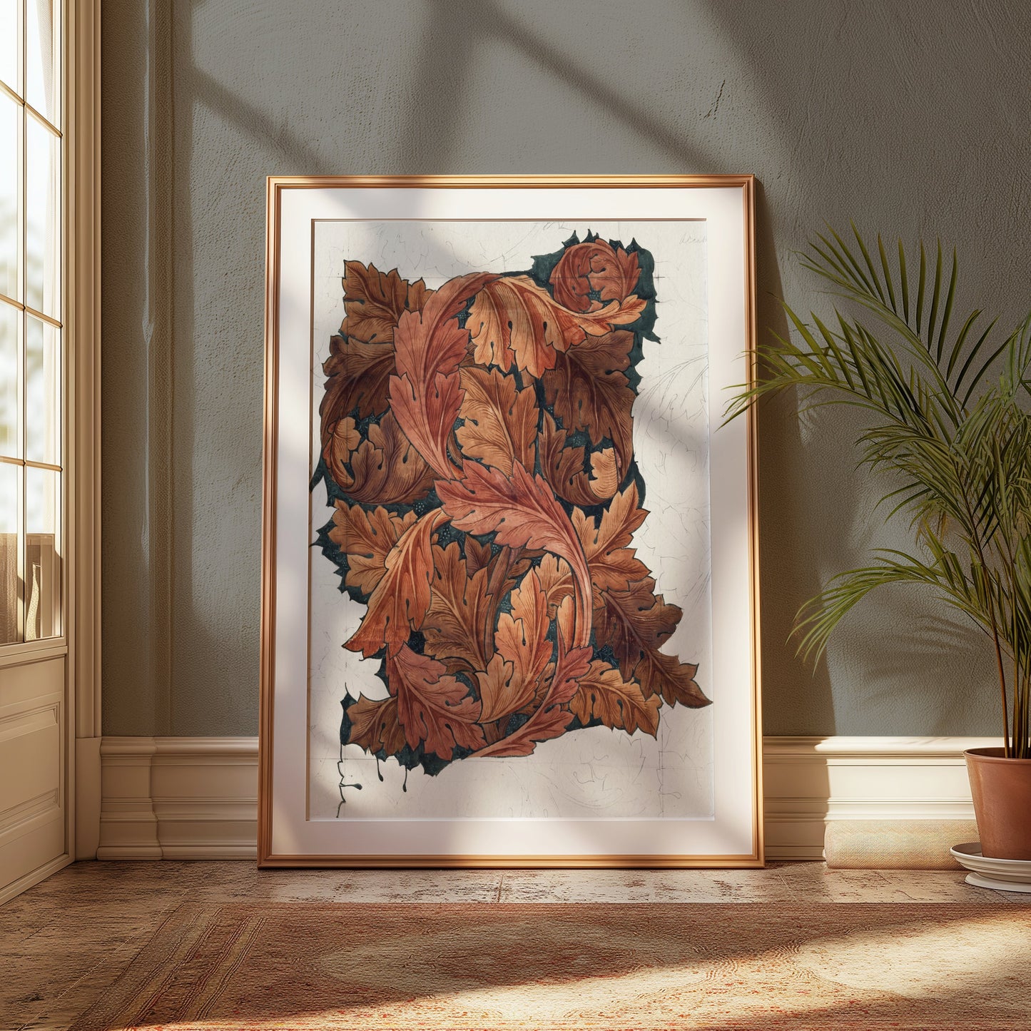 Premium Poster of William Morris Autumn Leaves Artistic Posters