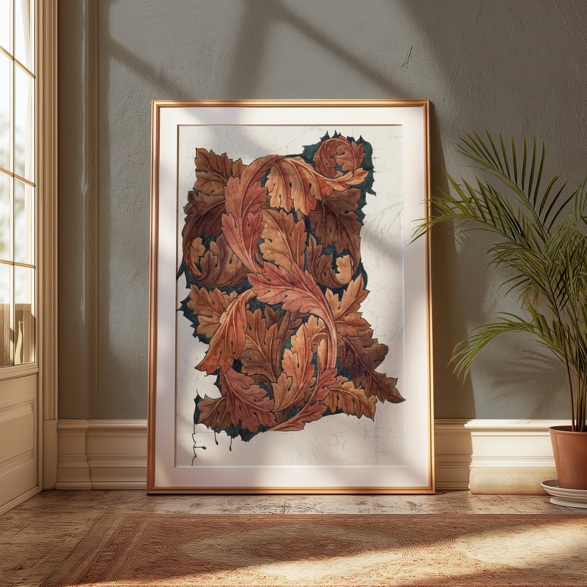 Premium Poster of William Morris Autumn Leaves Artistic Posters