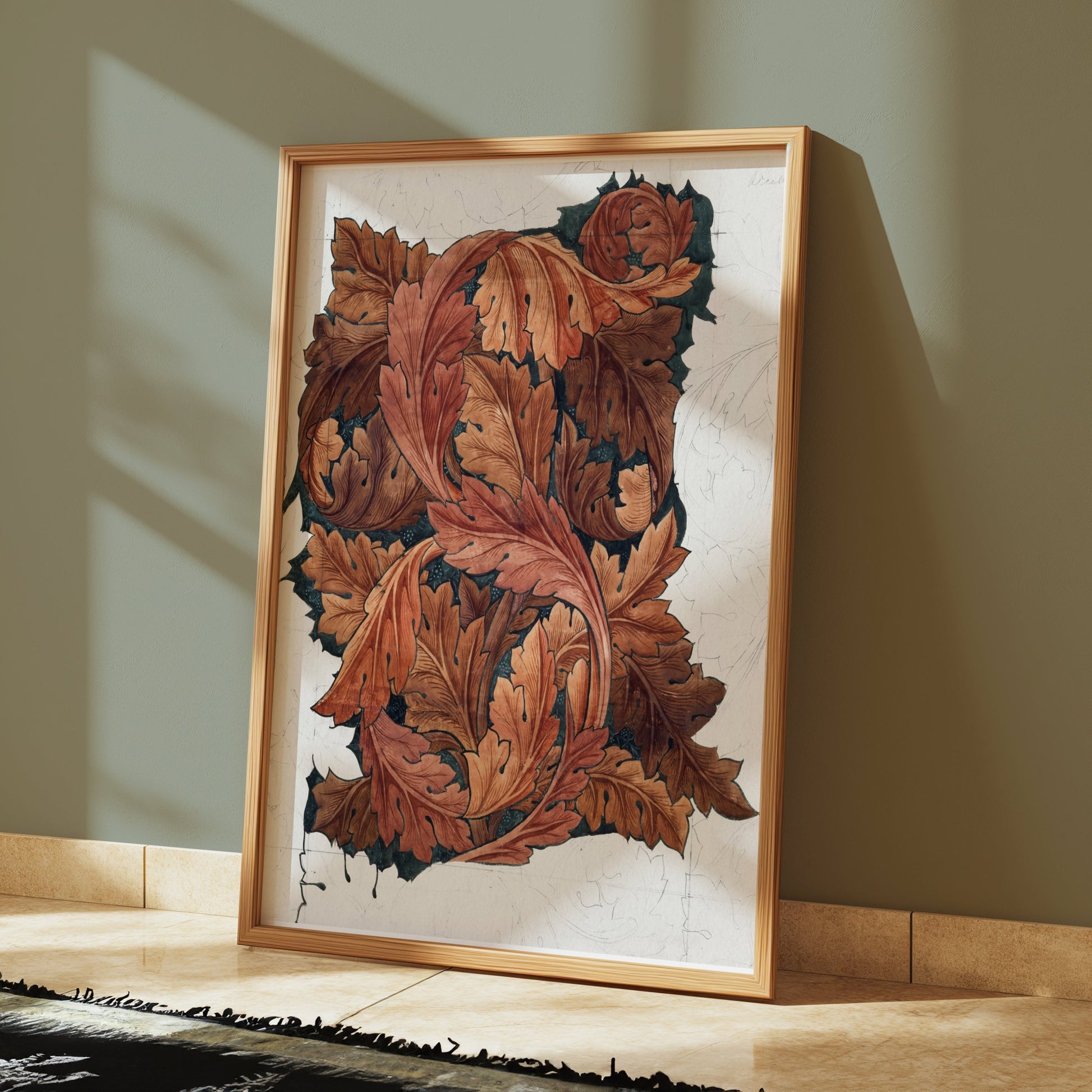 Premium Poster of William Morris Autumn Leaves Artistic Posters