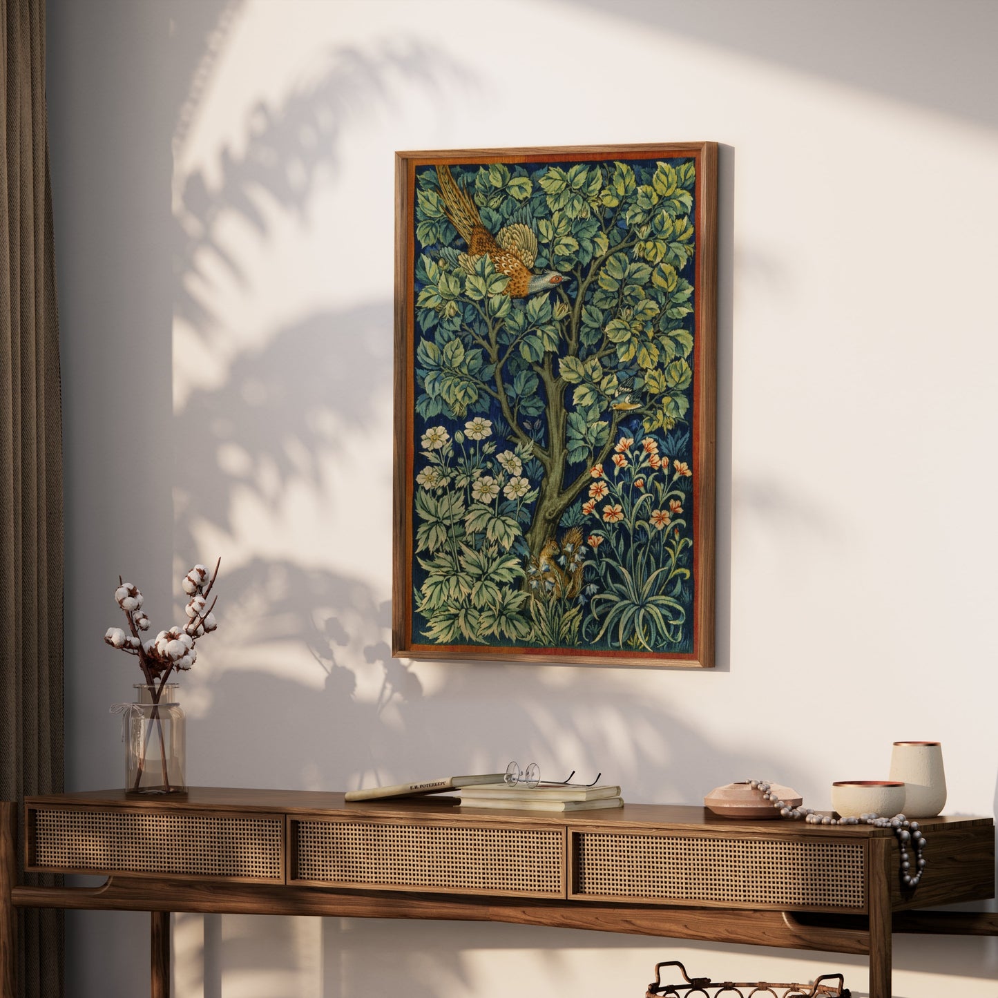 Premium Poster of William Morris Bird and Floral Nature Art Posters