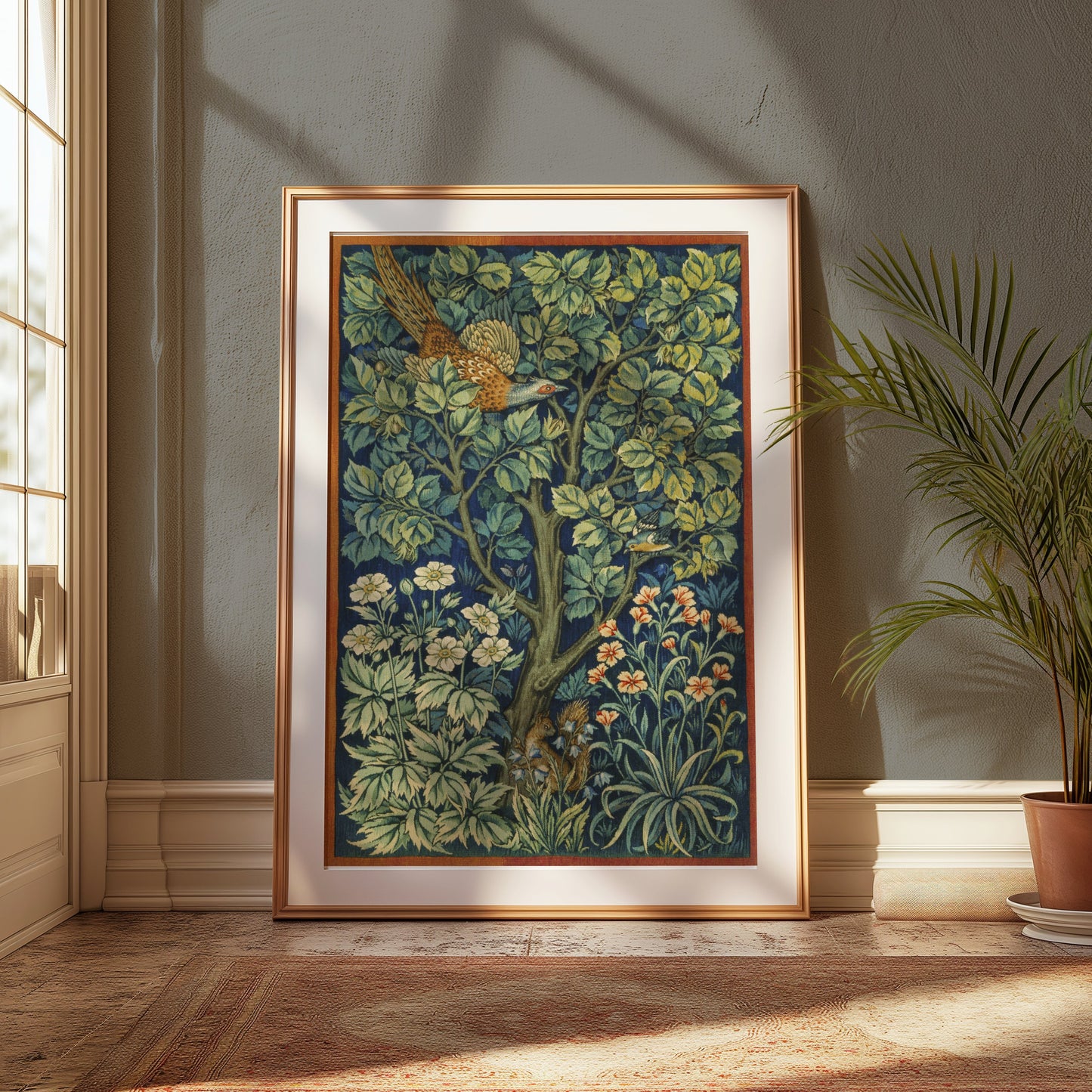 Premium Poster of William Morris Bird and Floral Nature Art Posters