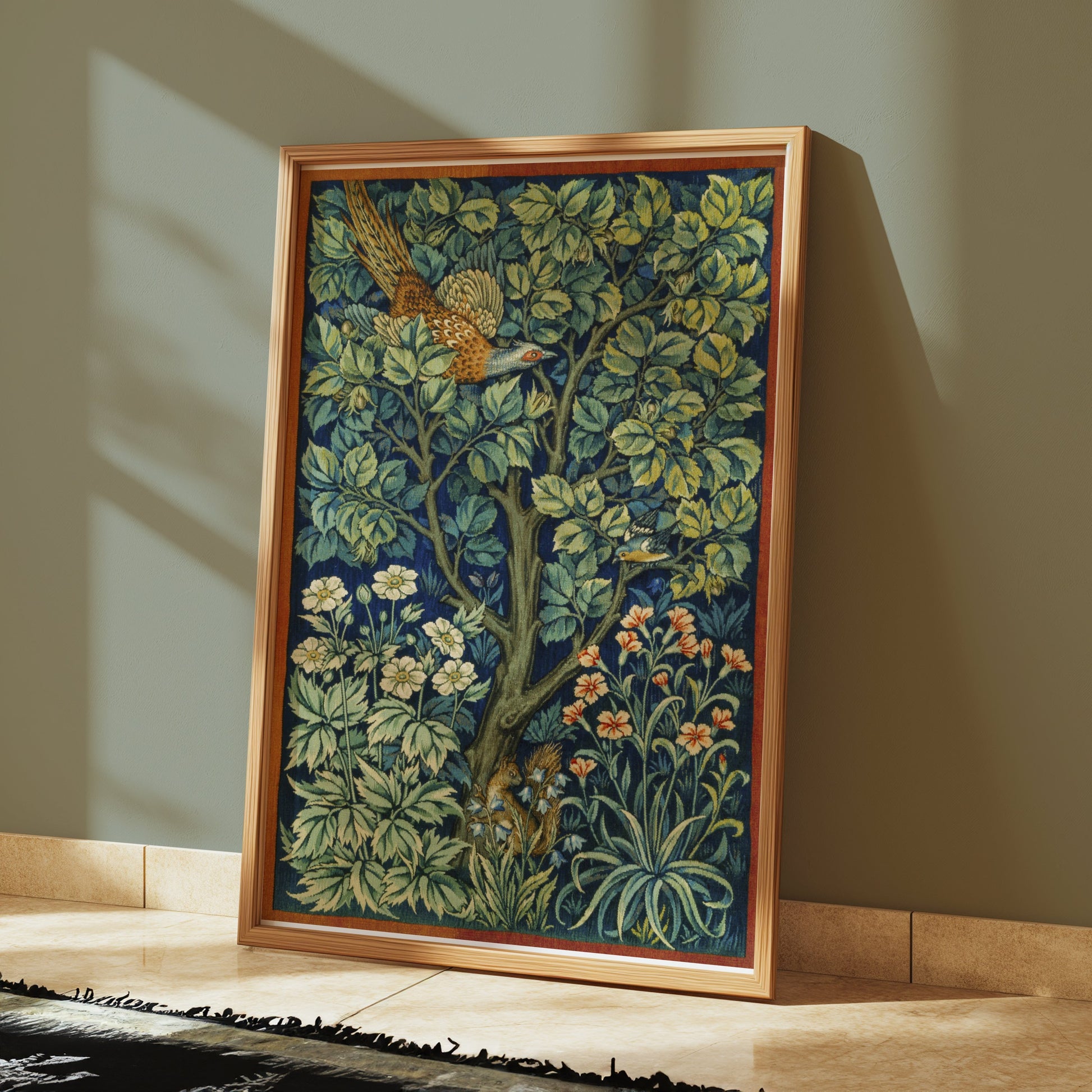 Premium Poster of William Morris Bird and Floral Nature Art Posters