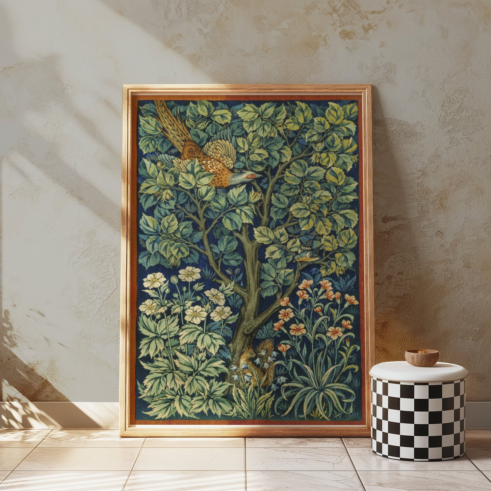 Premium Poster of William Morris Bird and Floral Nature Art Posters