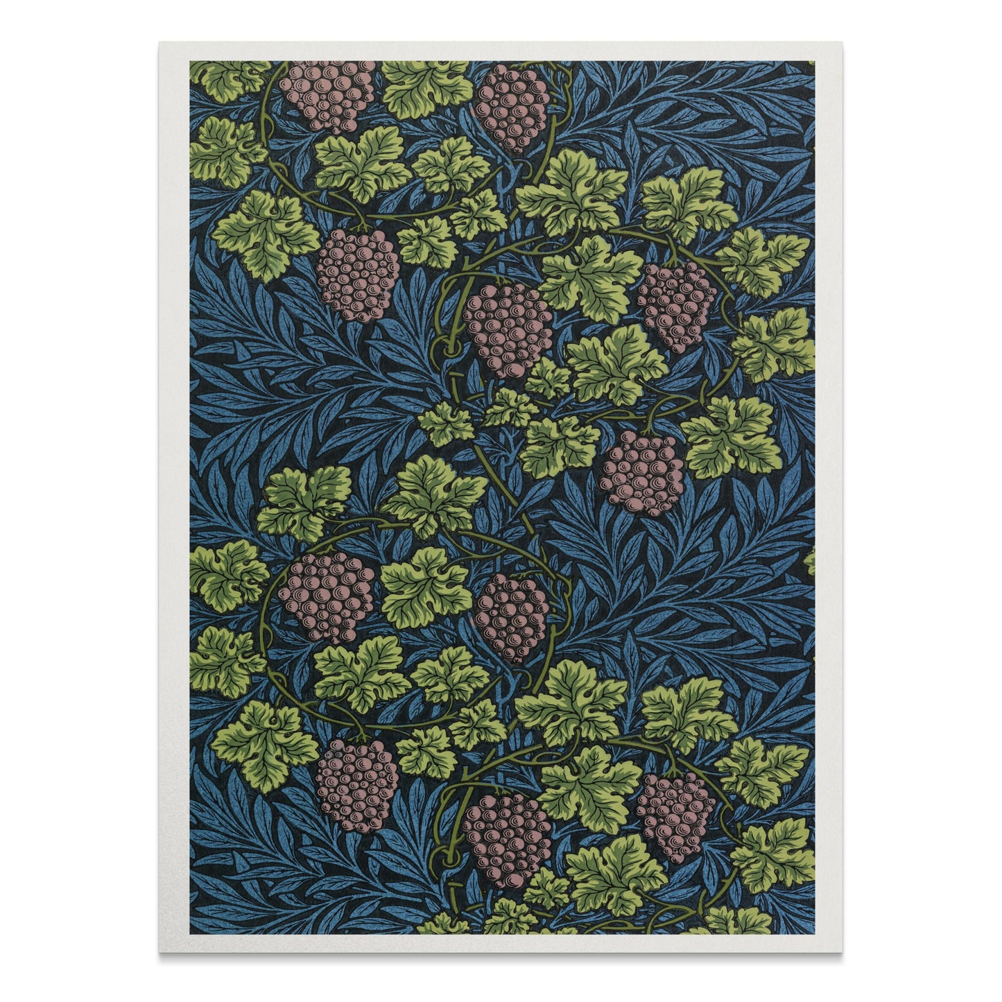 Premium Poster of William Morris Blue and Green Grapes Art Print Posters
