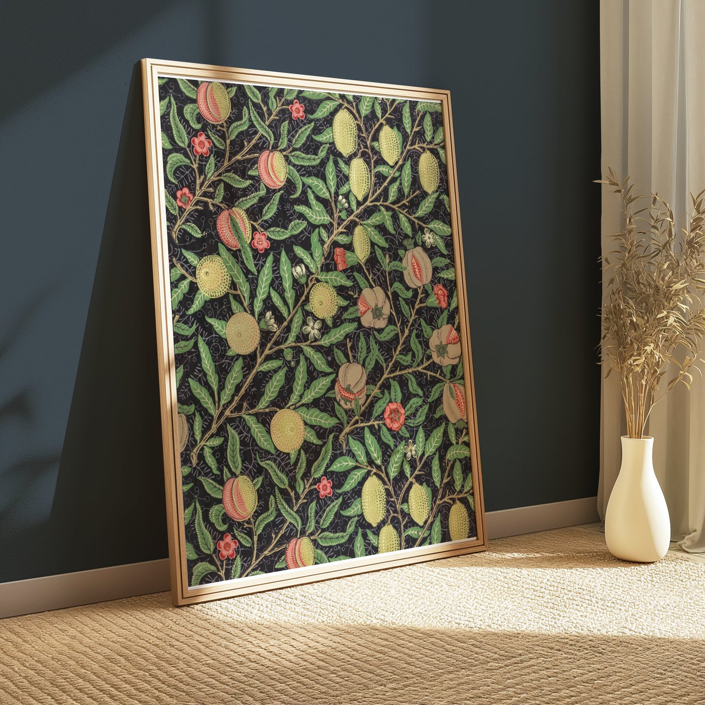 Premium Poster of William Morris Botanical Design Peach and Lemon Posters