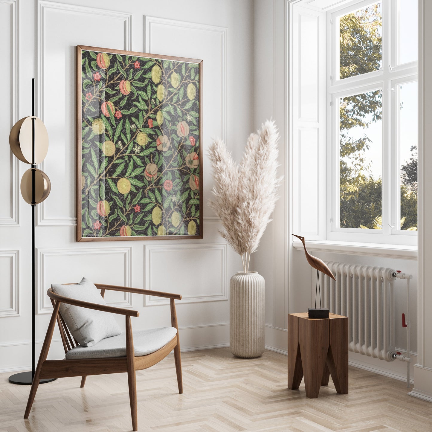 Premium Poster of William Morris Botanical Design Peach and Lemon Posters