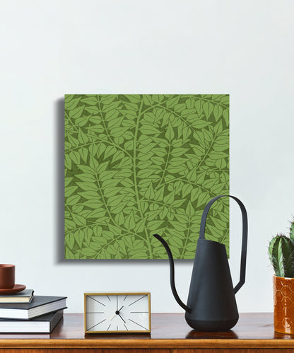Premium Poster of William Morris Botanical Green Leaves Canvas Wraps