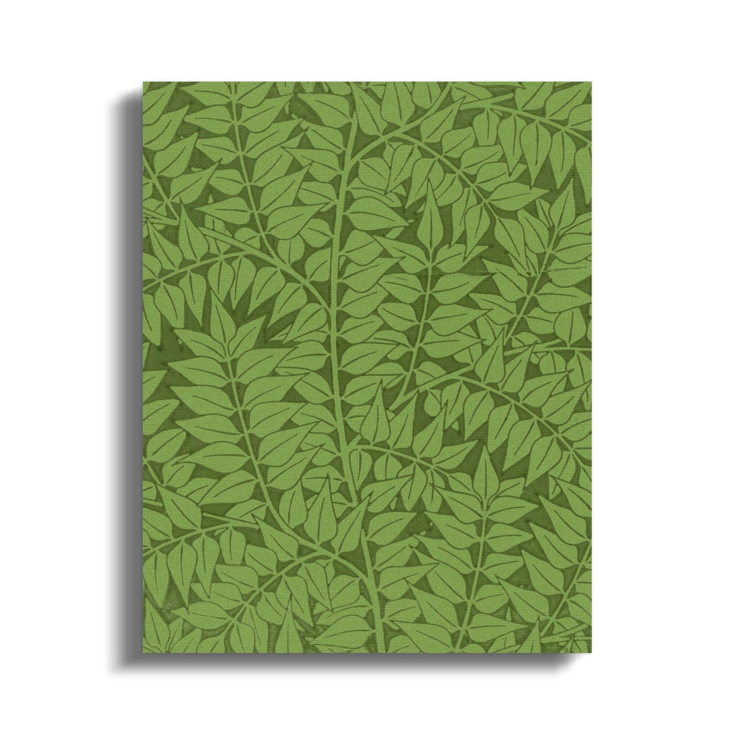 Premium Poster of William Morris Botanical Green Leaves Canvas Wraps