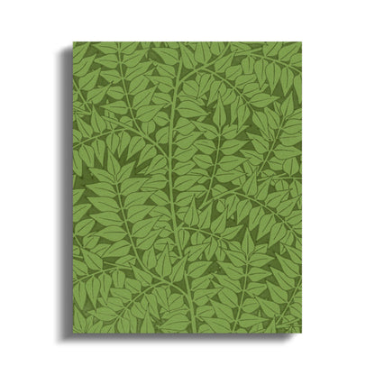 Premium Poster of William Morris Botanical Green Leaves Canvas Wraps
