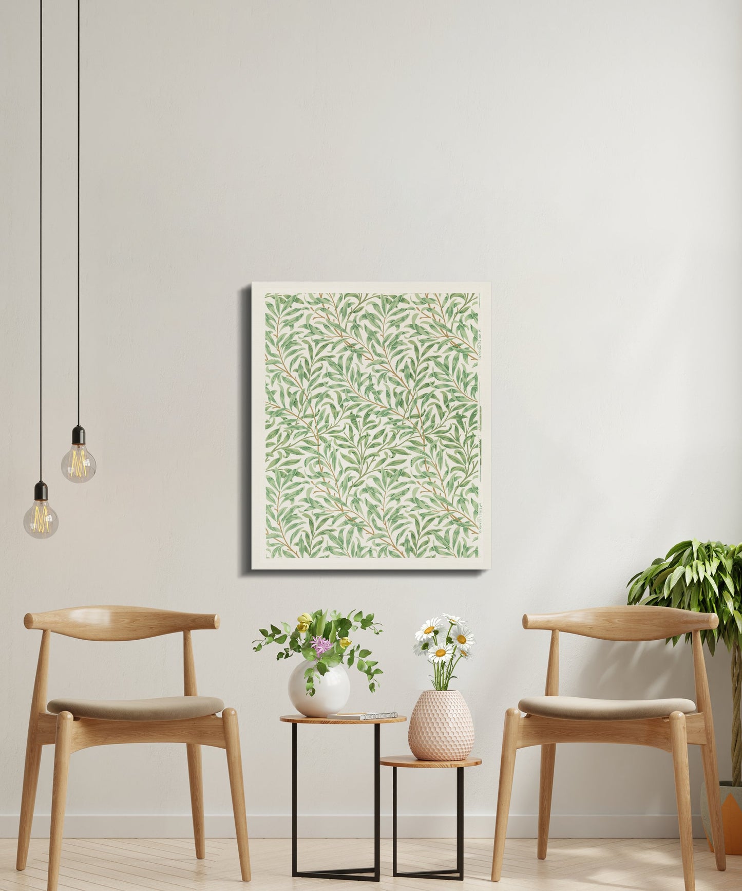 Premium Poster of William Morris Botanical Greenery Canvas Wraps