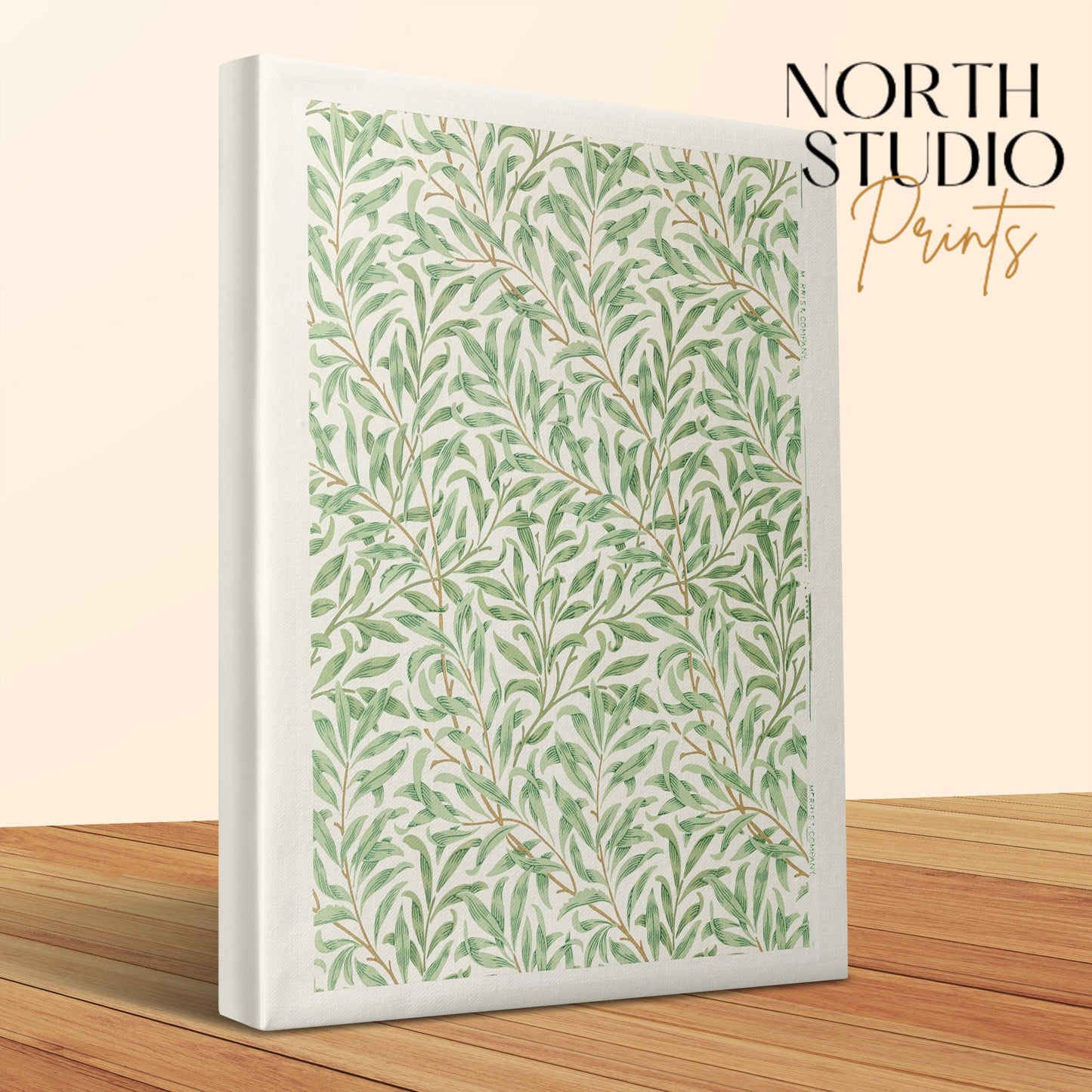 Premium Poster of William Morris Botanical Greenery Canvas Wraps