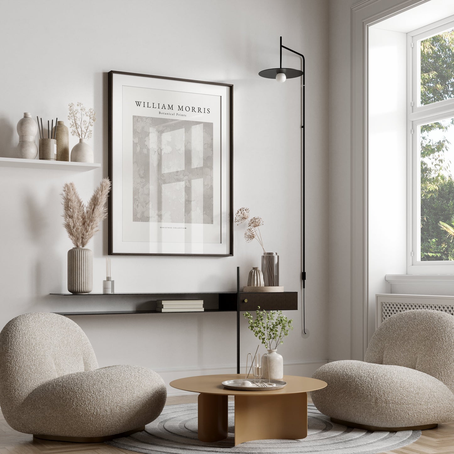 Premium Poster of William Morris Botanical Prints Christmas Collection Posters