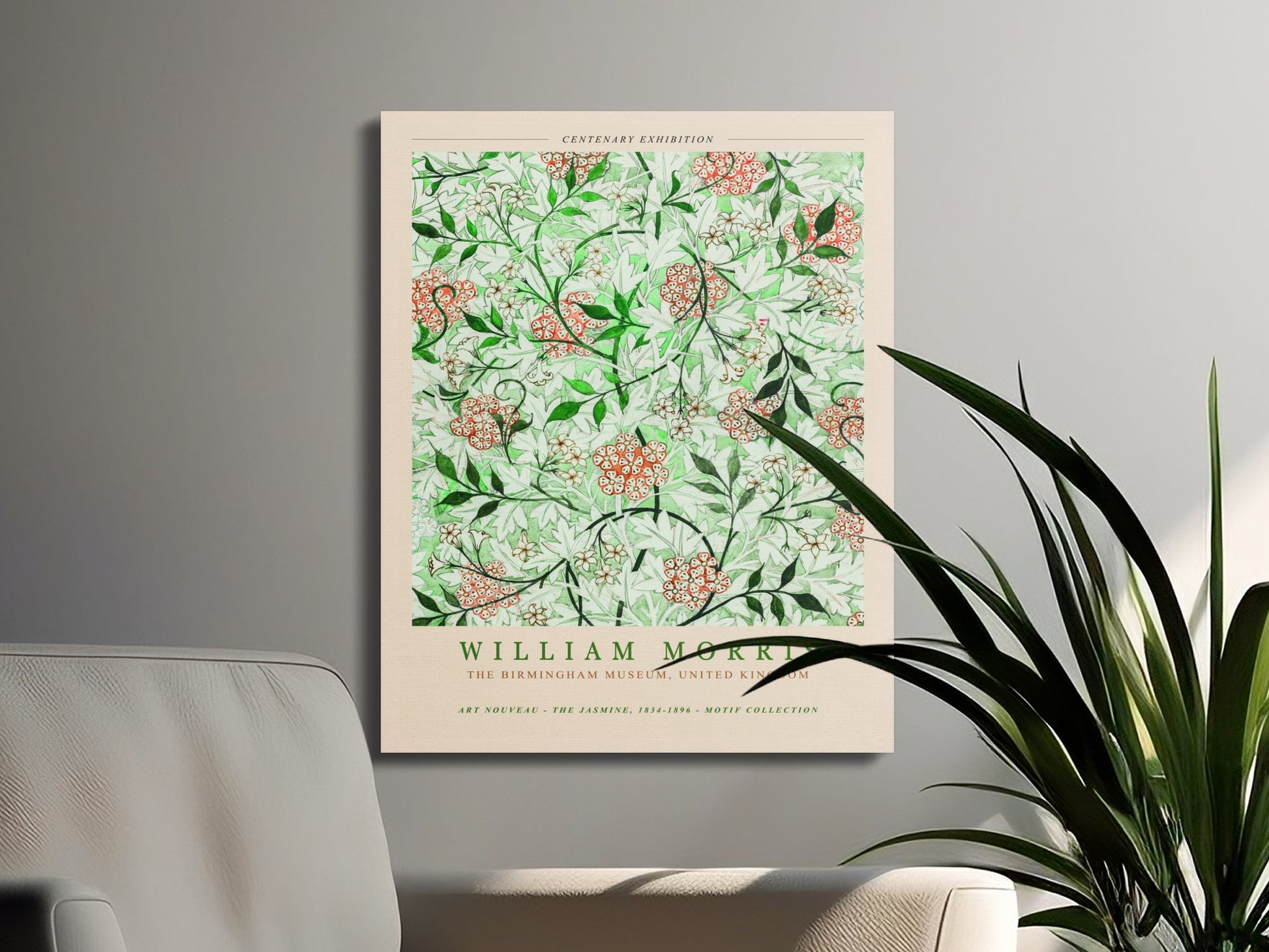 Premium Poster of William Morris Centenary Art Birmingham Canvas Wraps